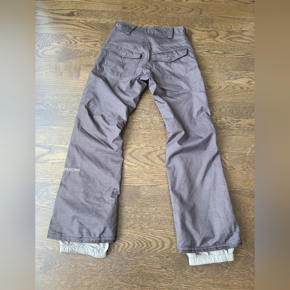 SESSIONS womens Brown Snow Pants Sz.S - Picture 2 of 8